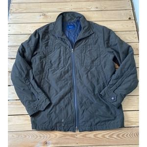 FACONNABLE Men’s Brown Full Zip Quilted Jacket XL